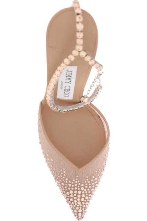 Jimmy Choo Shoes for Women Jimmy Choo Saeda 100 Pumps With Crystals