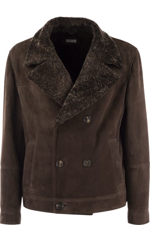 Coats & Jackets for Men Brunello Cucinelli Double-breasted Shearling Outerwear