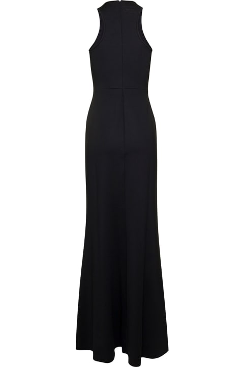 أدوات منزلية Max Mara Black Navarra Sleeveless Maxi Dress In Cotton Blend Woman