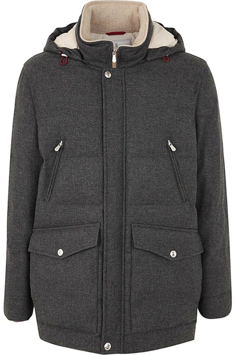 Brunello Cucinelli Coats & Jackets for Men Brunello Cucinelli High-neck Padded Coat