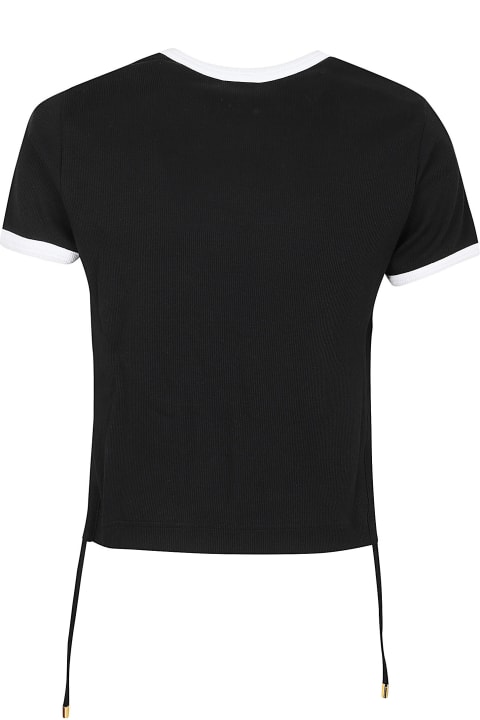 Patou Topwear for Women Patou Black Stretch-cotton T-shirt