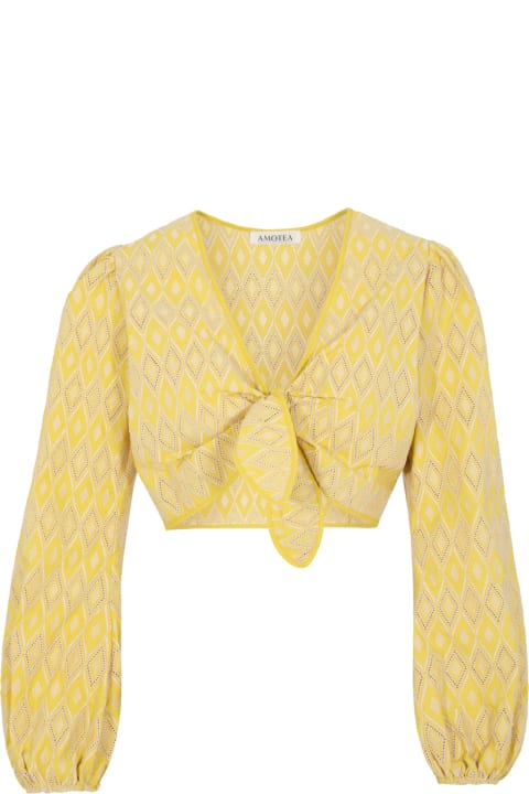 Susie Top In Yellow Sangallo