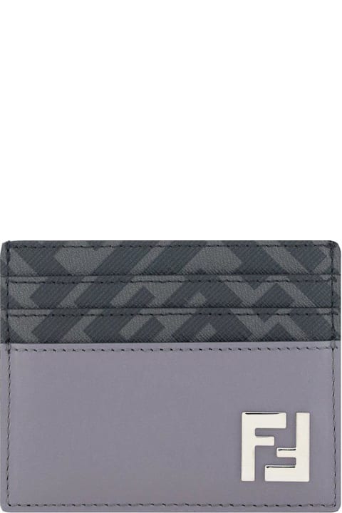 Accessories for Men Fendi Ff Squared Card Holder