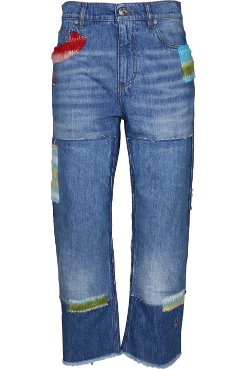 Marni Pants & Shorts for Men Marni Patchwork Straight-leg Jeans