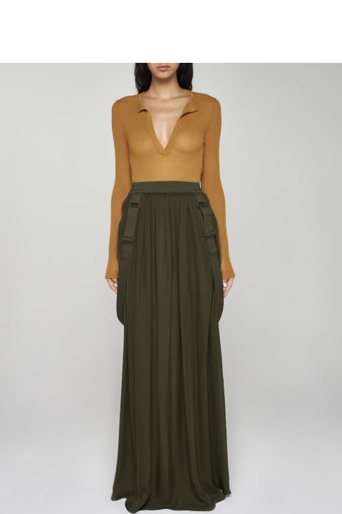 Fashion for Women Max Mara Jedy Silk Long Skirt
