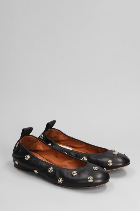 Shoes for Women Lanvin Ballet Flats In Black Leather