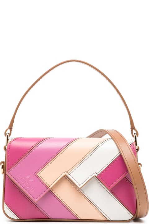 Missoni for Women Missoni Flap Wave Pink Leather Shoulder Bag