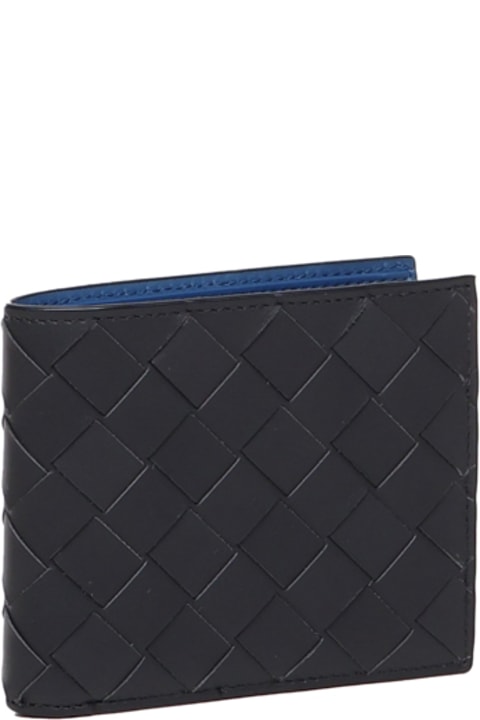 Wallets for Men Bottega Veneta Bi-fold Wallet In Intreccio Calfskin