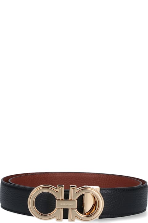 Ferragamo Belts for Men Ferragamo "gancini" Reversible Belt