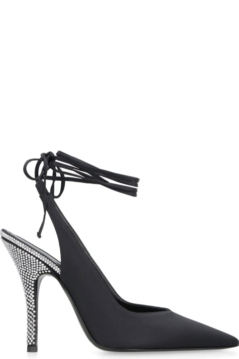 The Attico High-Heeled Shoes for Women The Attico Satin Venus Slingback Pumps