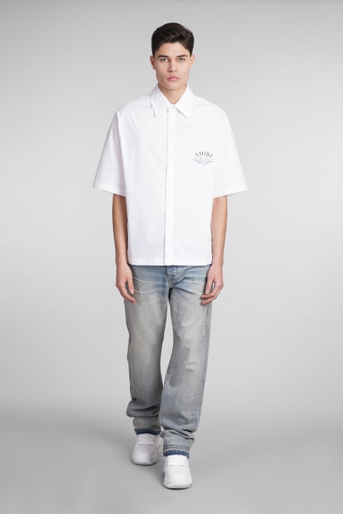 Shirts for Men AMIRI Shirt In White Cotton