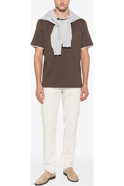 Brunello Cucinelli for Kids Brunello Cucinelli Cotton Trousers