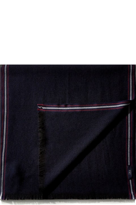 メンズ Fayのスカーフ Fay Two-tone Diagonal Weave Wool Scarf