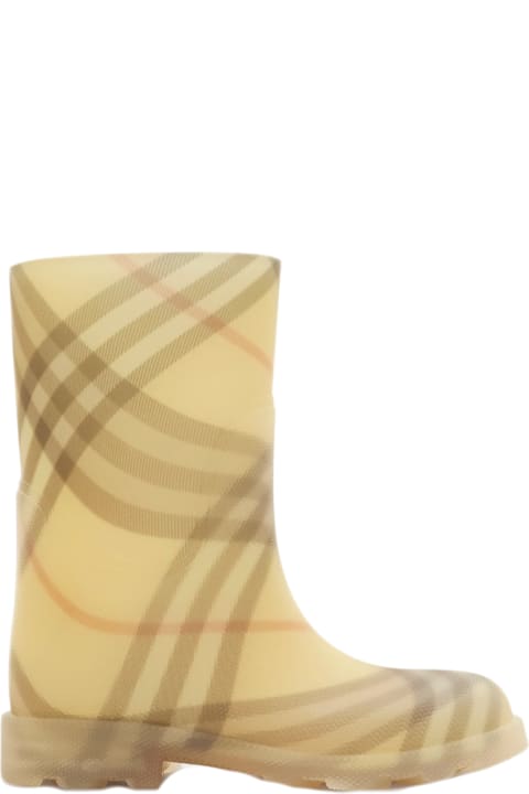 Shoes for Girls Burberry Marsh Check Rubber High Boots