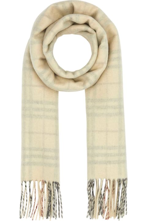 Burberry Scarves for Men Burberry Embroidered Cashmere Scarf