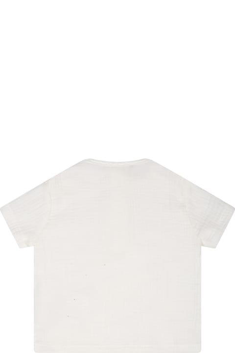 White T-shirt For Baby Boy