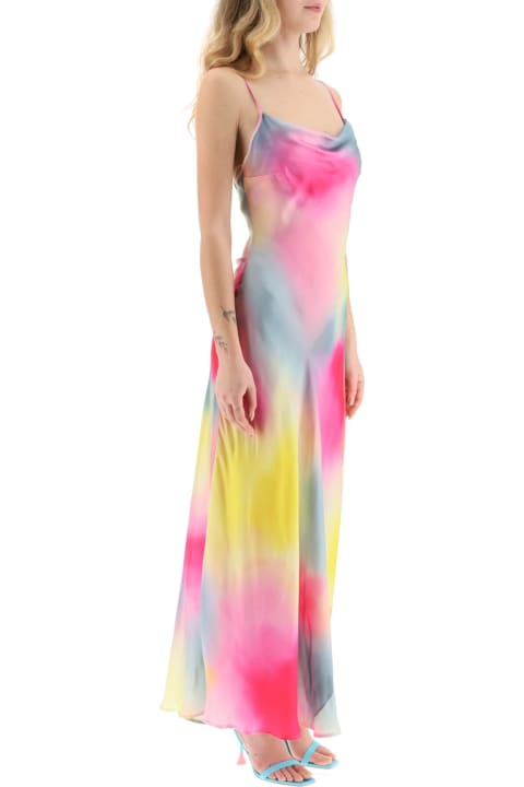 Fashion for Women MSGM Multicolor Satin Dress