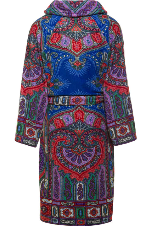 Etro ملابس داخلية لـ القسم الرجالي Etro Accappatoio Sciallato New Tradition