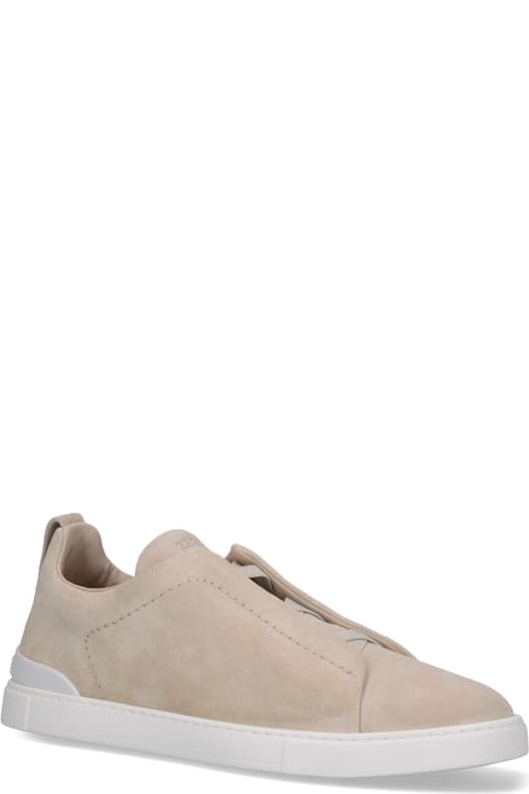 Zegna Sneakers for Men Zegna "triple Stitch " Low-top Sneakers