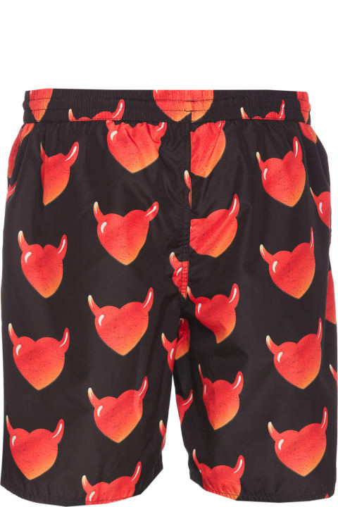 Vision of Super Pants for Men Vision of Super Vos Heart Allover Swimwear
