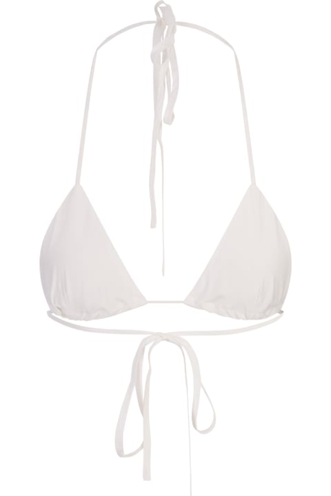 Parosh Swimwear for Women Parosh White Sofia Bralette Top
