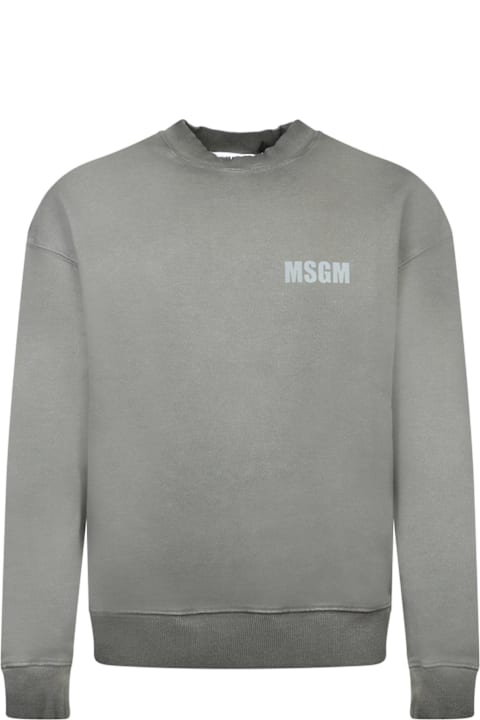 MSGM Fleeces & Tracksuits for Men MSGM Logo Printed Crewneck Sweatshirt