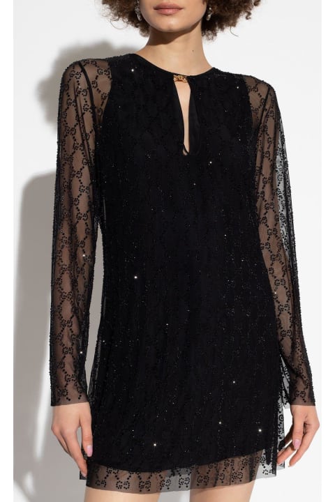 Gucci Sale for Women Gucci V-slit Bejewelled Dress