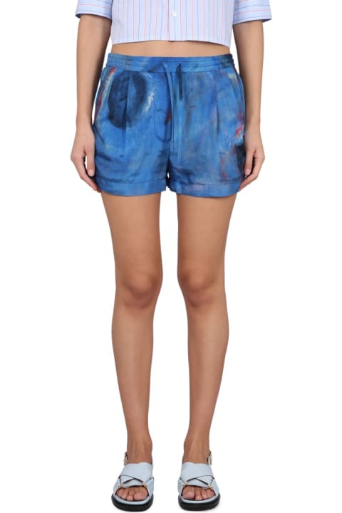 Homeware Marni Shorts With Blue Hole Print