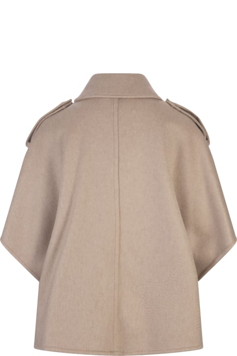 Max Mara Coats & Jackets for Women Max Mara Sand Paste Cape
