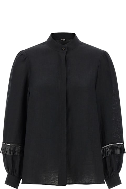 Kiton لـ Kids Kiton Fringed Shirt