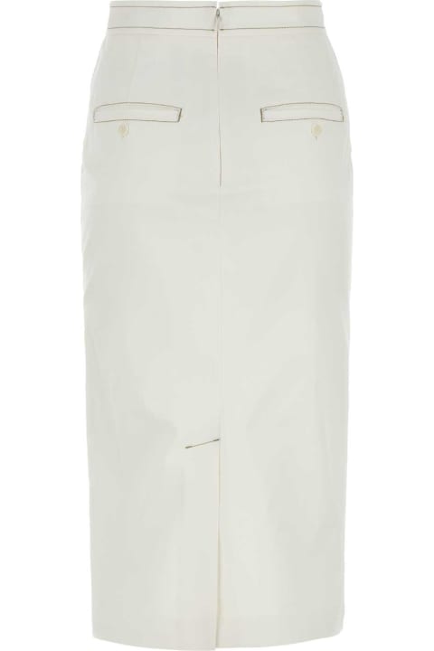 Clothing for Women Max Mara White Denim Zulia Skirt