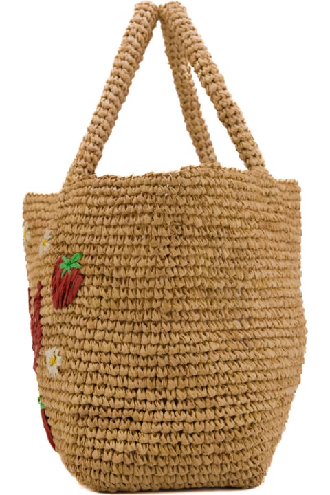 Bags for Women MC2 Saint Barth Raffia Beach Mid Strawberry Bag In Raffia