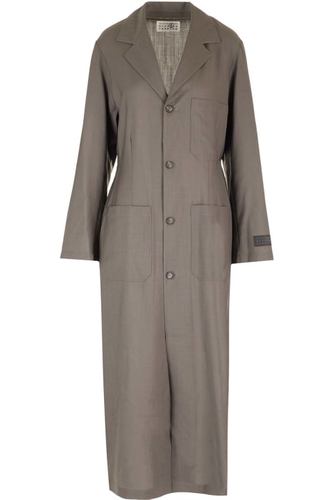 Coats & Jackets Sale for Women MM6 Maison Margiela Wool Canvas Trench Coat