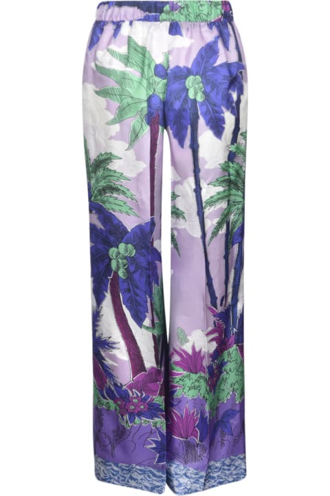 Fashion for Women Parosh Tropical Print Trousers