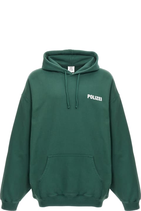トップス vetements Green Polizei zip hoodie M Vetements SS16 Polizei Hoodie – FyouGrails