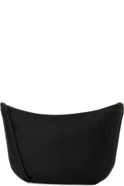 The Row for Kids The Row Black Leather Izzy Crossbody Bag