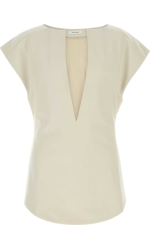 Entire Studios for Kids Entire Studios Sand Stretch Polyester Blend Deep Vee Tank Top