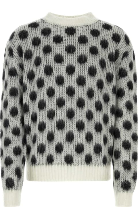 Marni for Men Marni Embroidered Acetate Blend Sweater