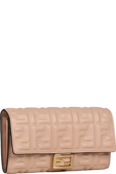 Baguette Continental Pink Ff Wallet