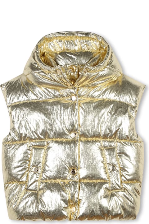 Marc Jacobs Topwear for Girls Marc Jacobs Gilet Imbottito Metallizzato