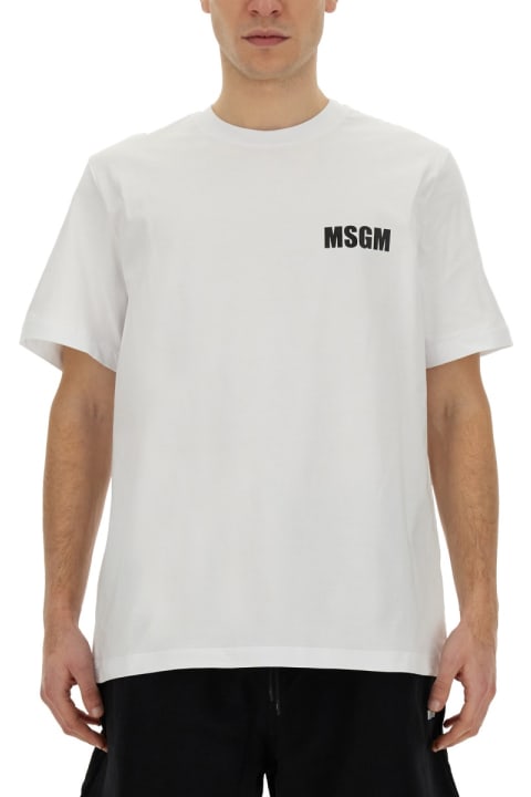 メンズ MSGMのトップス MSGM T-shirt With Logo