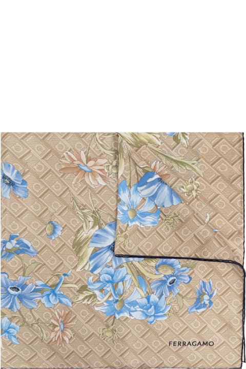 Ferragamo Scarves & Wraps for Women Ferragamo Ferragamo Silk Scarf With Print
