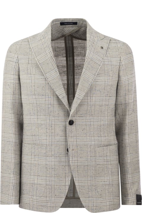 Tagliatore Suits for Men Tagliatore Jacket With Tartan Pattern