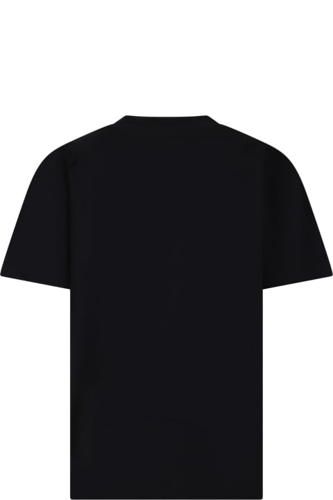 AMIRI T-Shirts & Polo Shirts for Boys AMIRI Black T-shirt For Kids With Logo