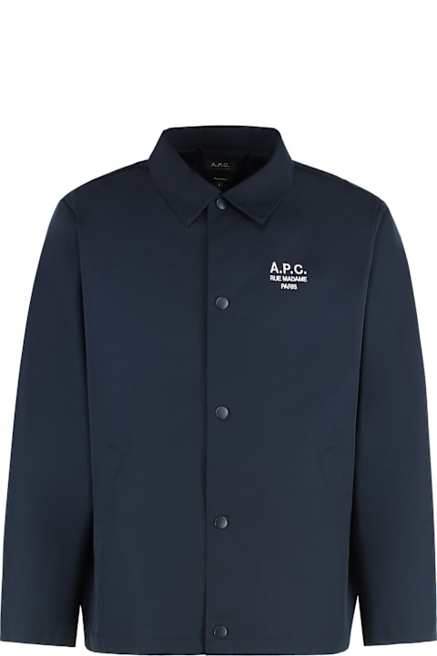 A.P.C. for Kids A.P.C. Regis Cotton Blend Overshirt
