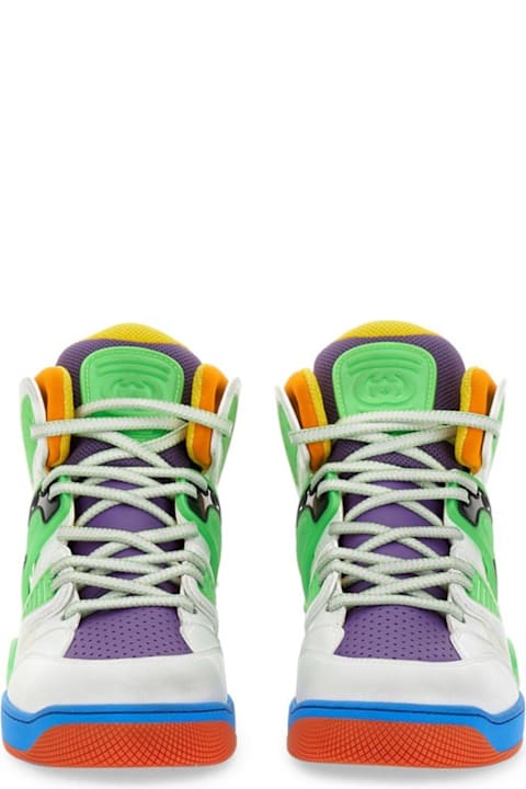 Homeware Gucci Panelled High Top Basketball Sneakers