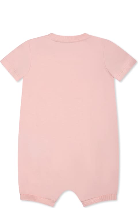 Homeware Moschino Pink Babygrow For Baby Girl With Teddy Bear
