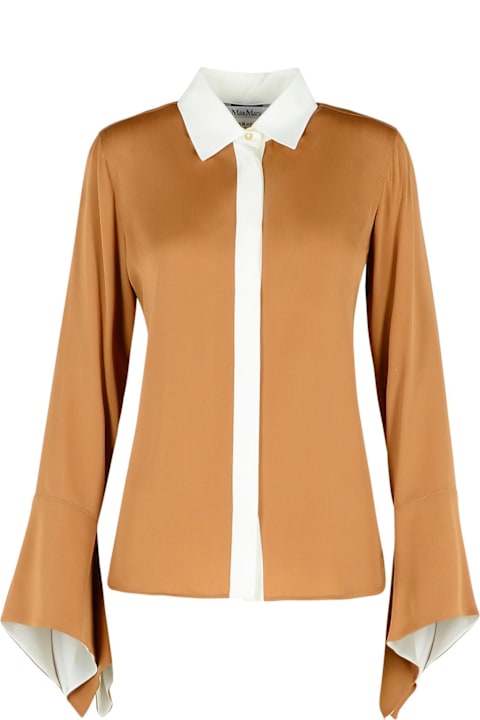 Sale for Women Max Mara 'pio' Beige Silk Shirt