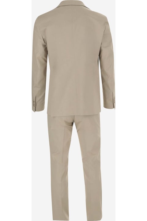 Tagliatore Coats & Jackets for Men Tagliatore Stretch Cotton Suit