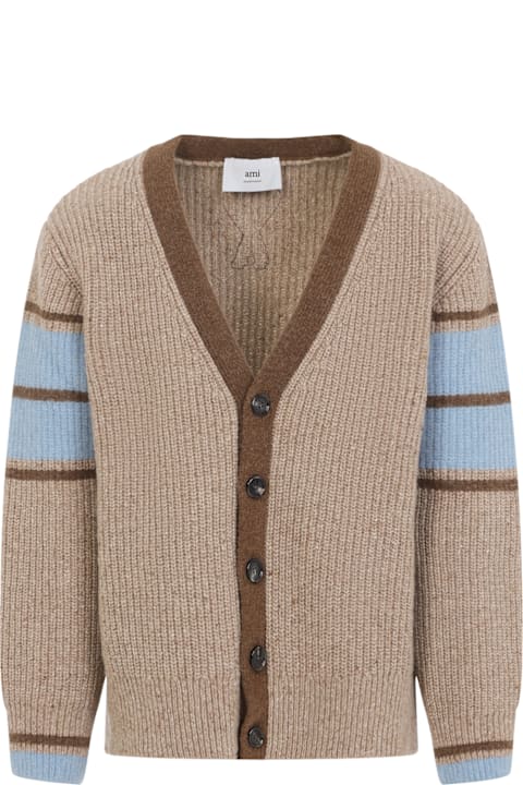 Ami Alexandre Mattiussi for Kids Ami Alexandre Mattiussi College Cardigan